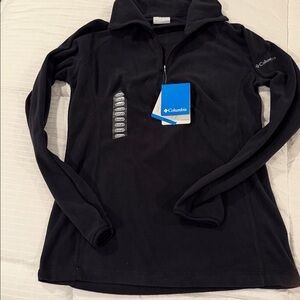 Columbia NWT Women's Arctic Air Fleece 1/2 Zip Pullover Black Size Small